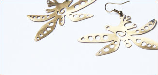 Brass earrings