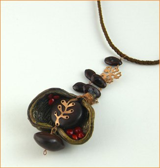 Assorted seeds and Copper motif